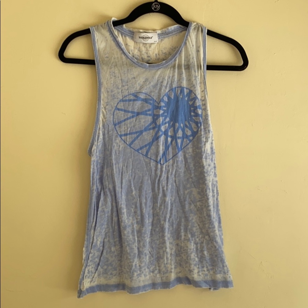 Soulcycle light purple tank top